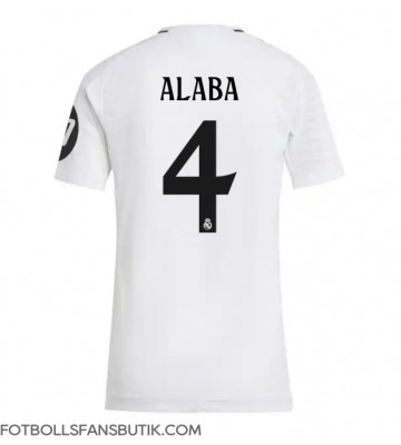 Real Madrid David Alaba #4 Replika Hemmatröja Damer 2024-25 Kortärmad